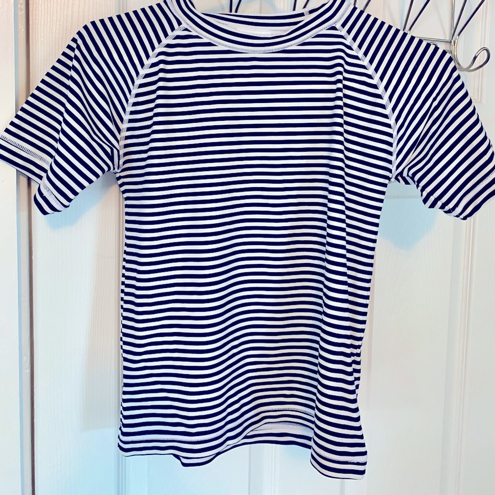 Hanna Anderson 140 rash guard Navy/white excellent condition